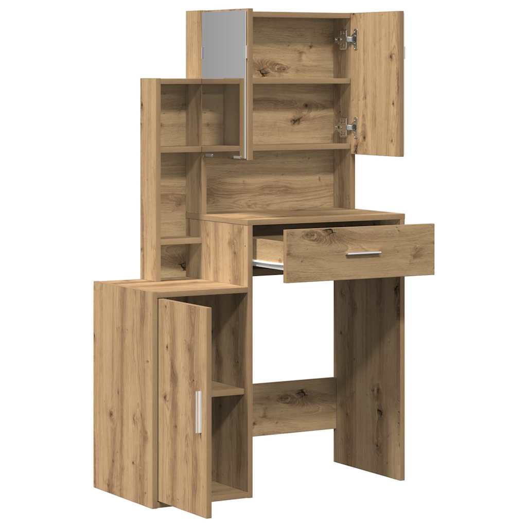 Klædeskab Artisan Egetræ 80 x 35 x 132 cm Konstrueret træ