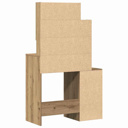 Klædeskab Artisan Egetræ 80 x 35 x 132 cm Konstrueret træ