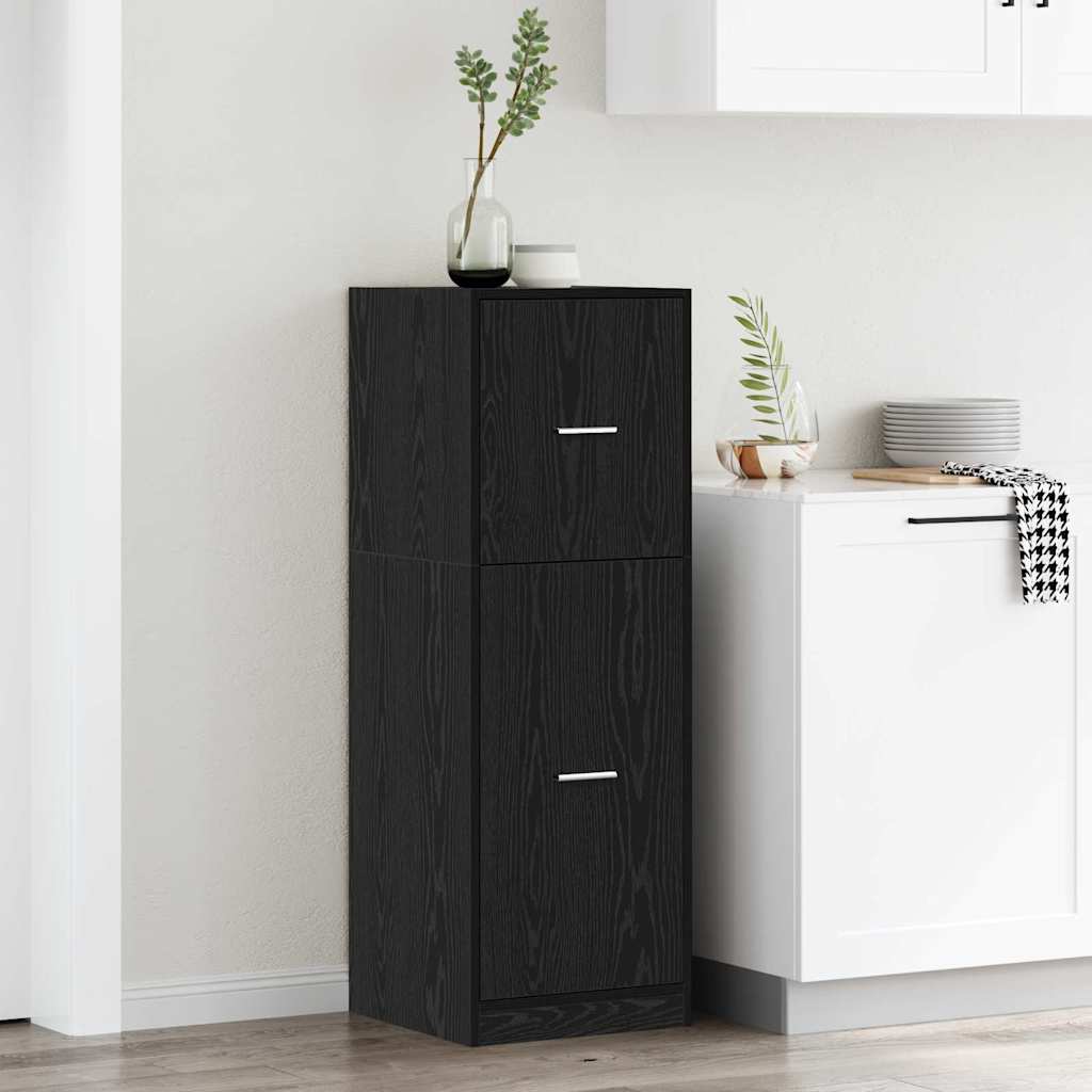 Apoteker Kabinet Sort eg 40 x 41 x 118 cm Konstrueret træ billede