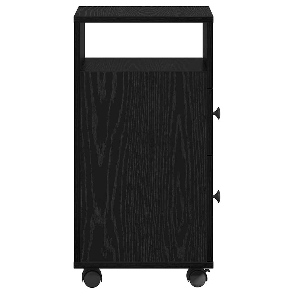 Badeværelsesmøbel sæt Sort eg 33 x 23 x 65 cm Konstrueret træ