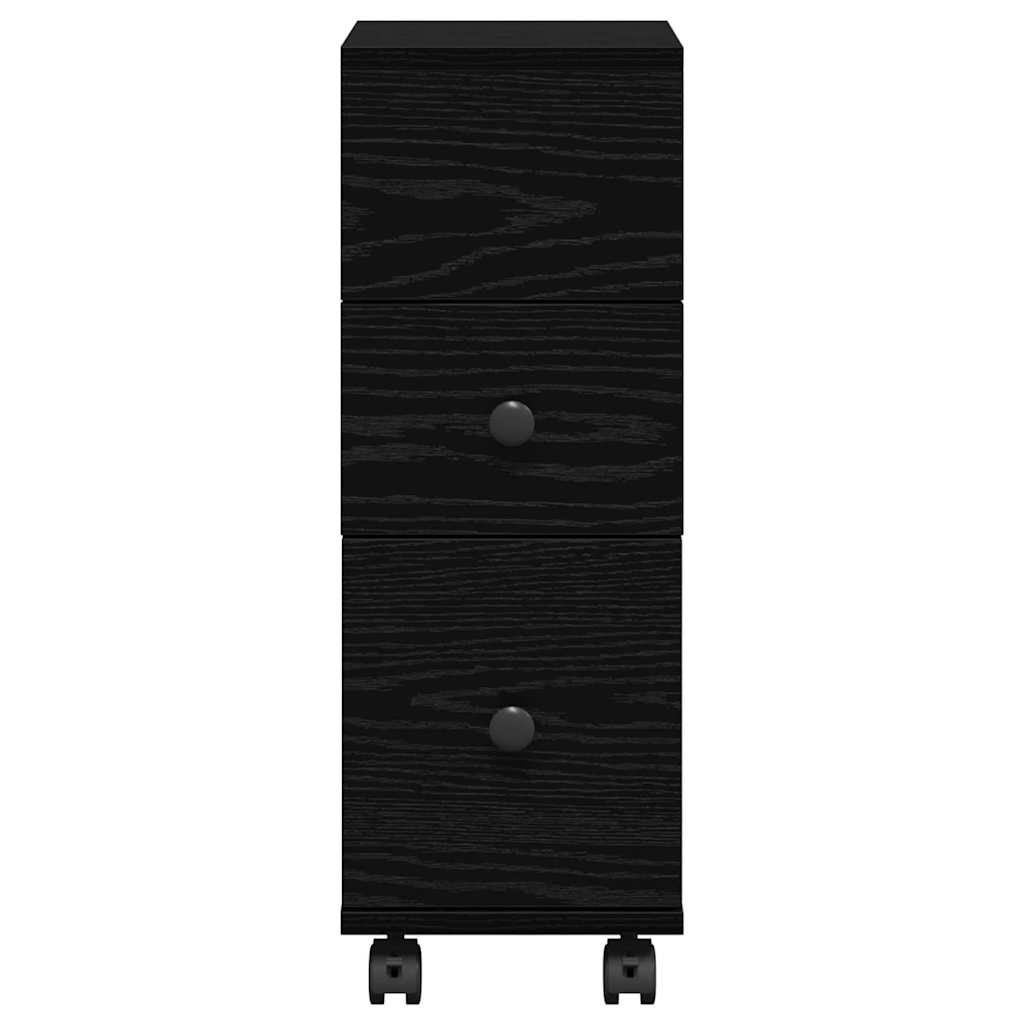 Badeværelsesmøbel sæt Sort eg 33 x 23 x 65 cm Konstrueret træ