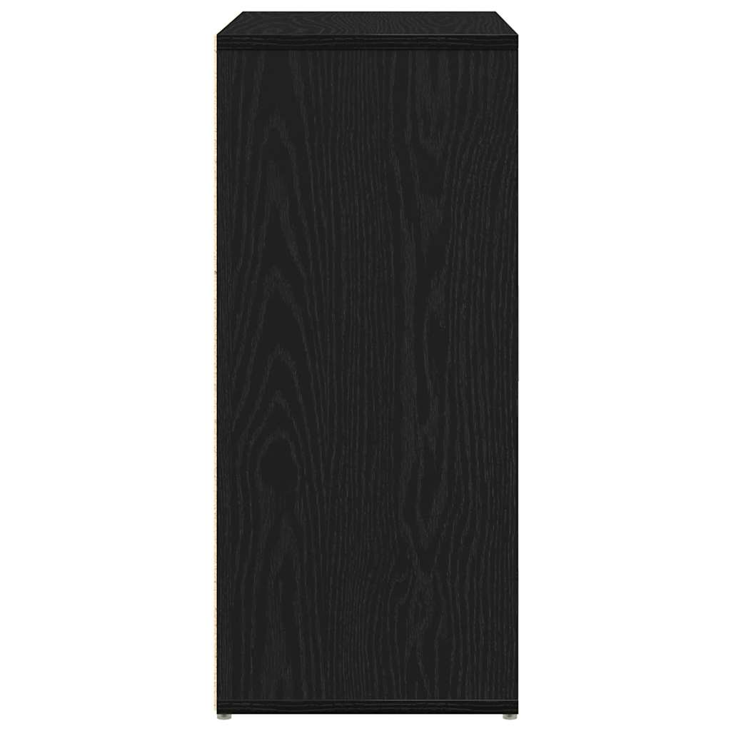 skænk 60x31x70 cm konstrueret træ sort egetræsfarve