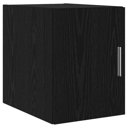 Vægmonteret skab Sort eg 30 x 42,5 x 39,5 cm Konstrueret træ
