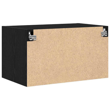Vægskab Sort eg 70 x 42.5 x 40 cm Konstrueret træ