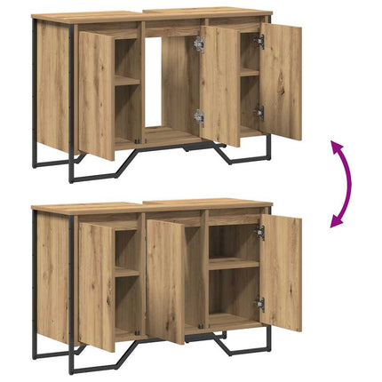 Badeværelsesskabsunder Artisan Egetræ 91 x 35 x 60 cm