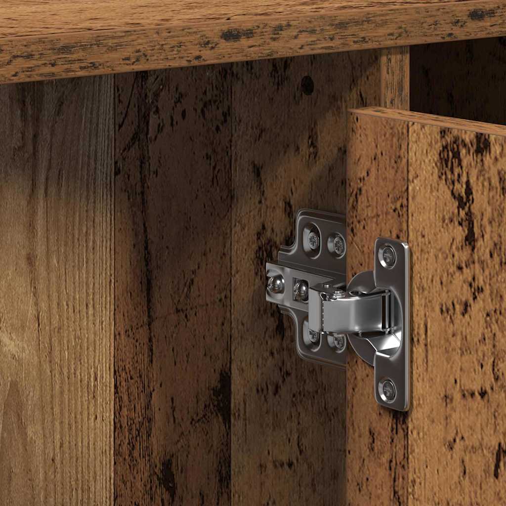 Badeværelsesskabsunder med hylde Gammelt træ 91 x 35 x 60 cm