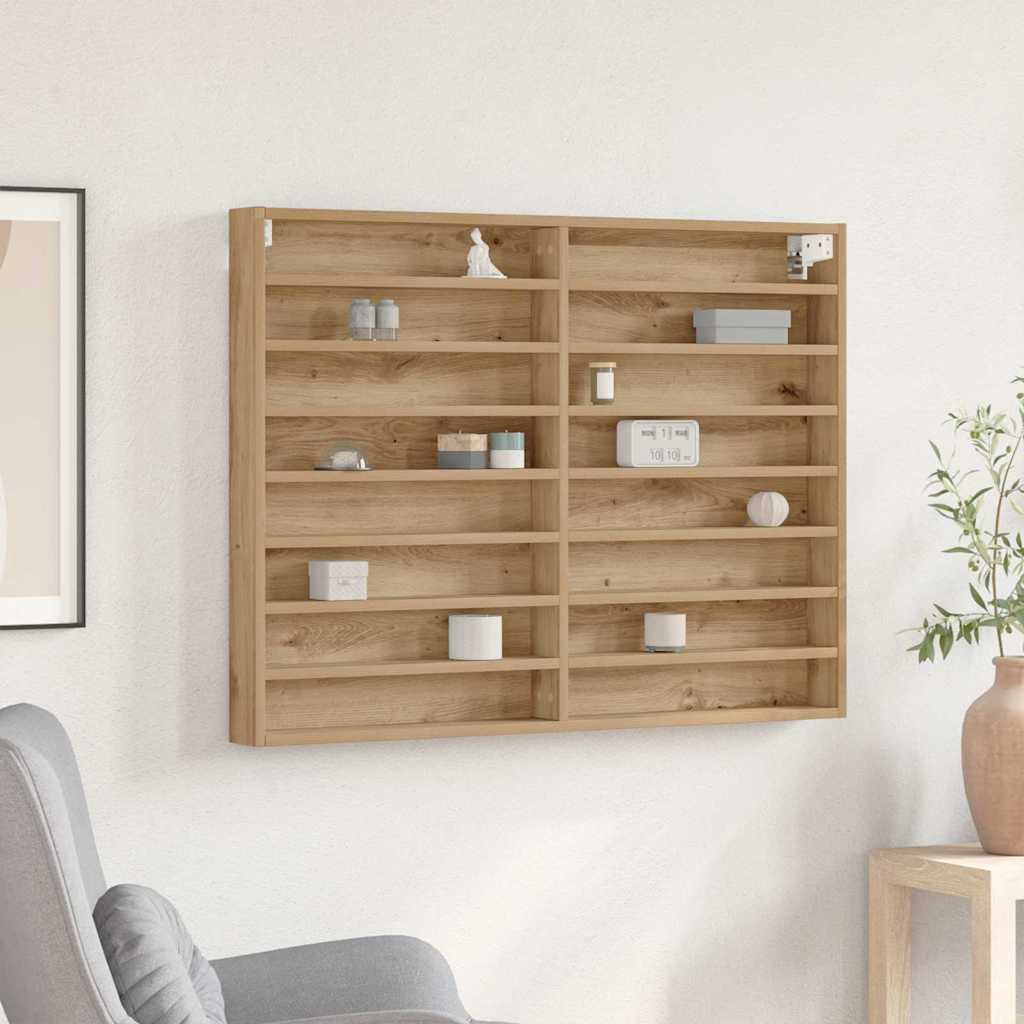 Display Skab Artisan Egetræ 100 x 8,5 x 75 cm Konstrueret træ billede