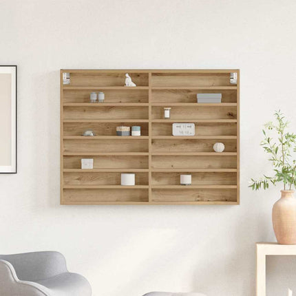 Display Skab Artisan Egetræ 100 x 8,5 x 75 cm Konstrueret træ