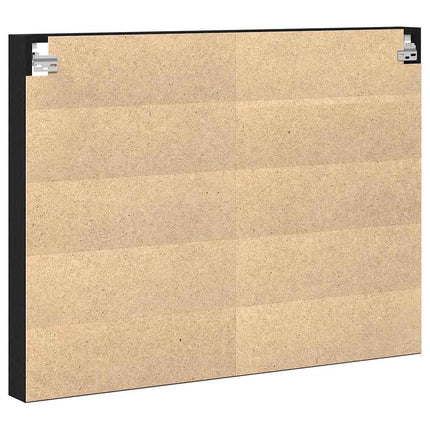 Display Skab Vægmonteret Sort eg 100 x 8,5 x 75 cm