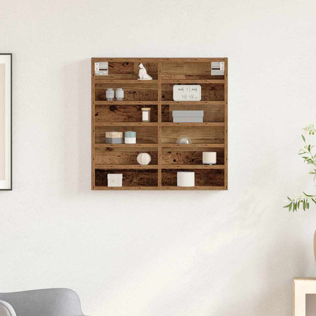 Display Skab Gammelt træ 60 x 8,5 x 58 cm Konstrueret træ