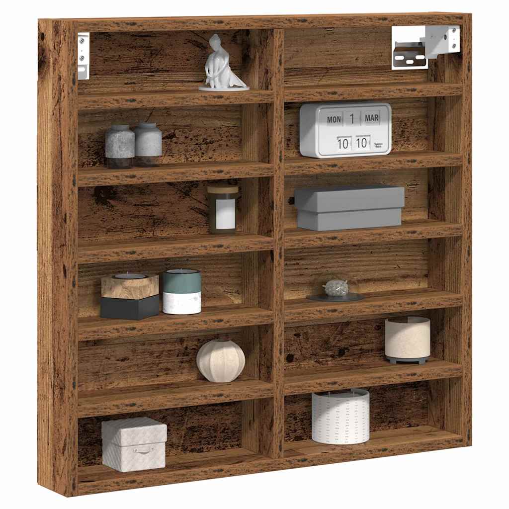 Display Skab Gammelt træ 60 x 8,5 x 58 cm Konstrueret træ