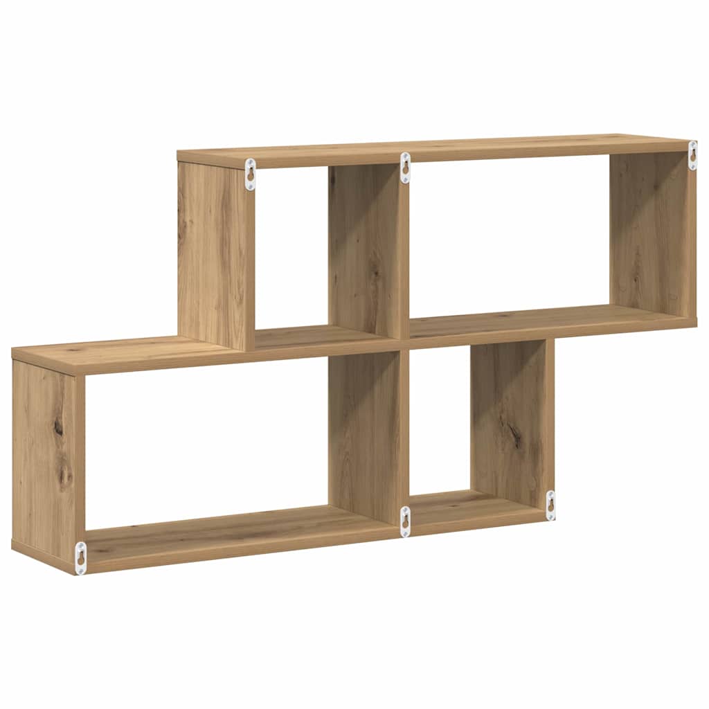 Væghylde med hylde Vægmonteret Andet med opbevaring Brun træ