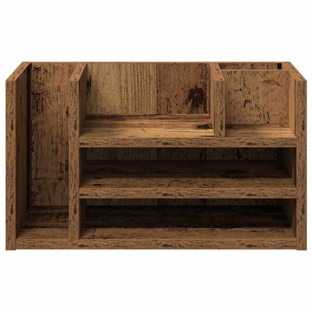 Skrivebordsorganisator Gammelt træ 44,5 x 24 x 25 cm