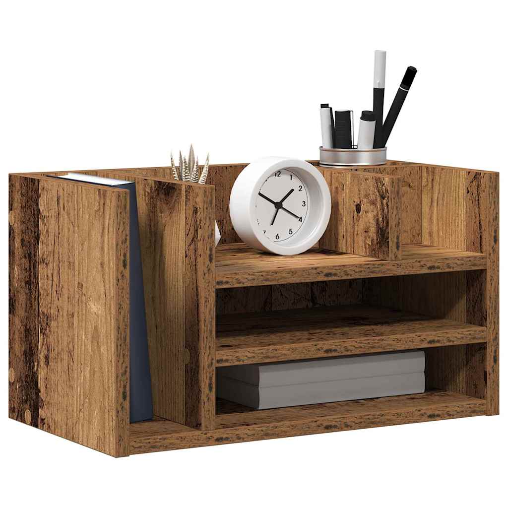 Skrivebordsorganisator Gammelt træ 44,5 x 24 x 25 cm