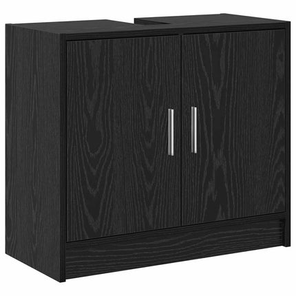 Badeværelsesskab Sort eg 63 x 29 x 55 cm Konstrueret træ