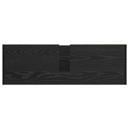 Badeværelsesskab Sort eg 90 x 29 x 55 cm Konstrueret træ