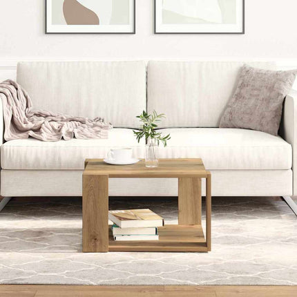 Sofabord Artisan Egetræ 51,5 x 51,5 x 30 cm Konstrueret træ