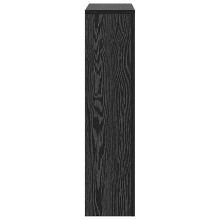 Radiatorcover Sort eg 78 x 20 x 82 cm Konstrueret træ