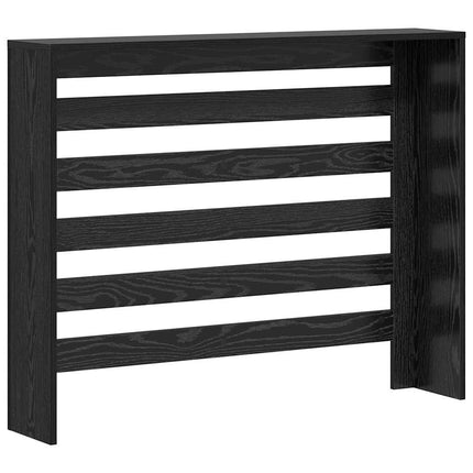 Radiatorcover Sort eg 104 x 20 x 82 cm Konstrueret træ