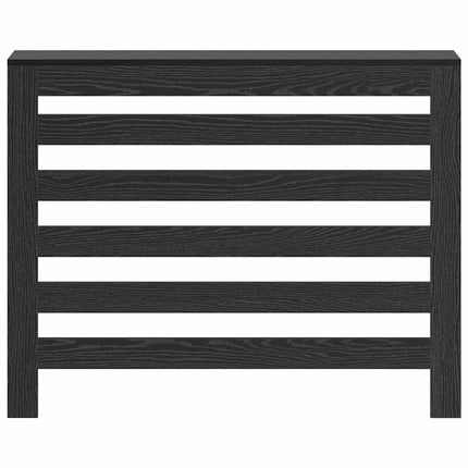 Radiatorcover Sort eg 104 x 20 x 82 cm Konstrueret træ