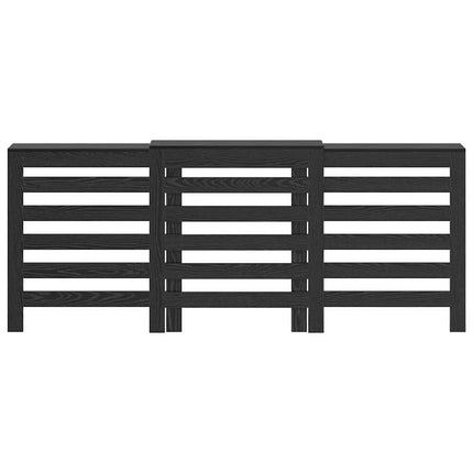 Radiatorcover Sort eg 205 x 21,5 x 83,5 cm Konstrueret træ