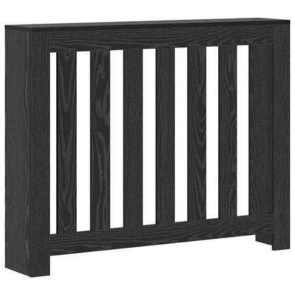 Radiatorcover Sort eg 104 x 20 x 82 cm Konstrueret træ