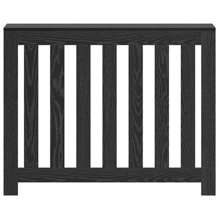 Radiatorcover Sort eg 104 x 20 x 82 cm Konstrueret træ
