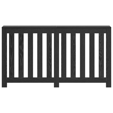 Radiatorcover Sort eg 149 x 20 x 82 cm Konstrueret træ