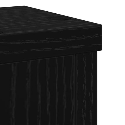 Planteholder 2 pcs Sort eg 10 x 10 x 18 cm Konstrueret træ