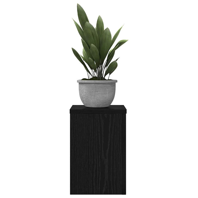 Planteholder 2 pcs Sort eg 20 x 20 x 30 cm Konstrueret træ