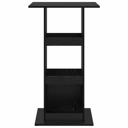 Barbord 60 x 60 x 100 cm Konstrueret træ Sort eg Rektangulær