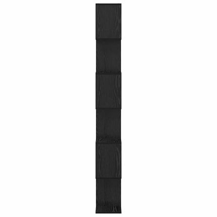 Bogskab Sort eg 70 x 24 x 193,5 cm Konstrueret træ