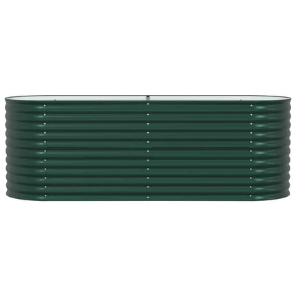 Hævet bed Grøn 240 x 80 x 81 cm Stål