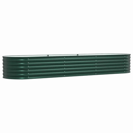 Hævet bed Grøn 320 x 80 x 44 cm Stål