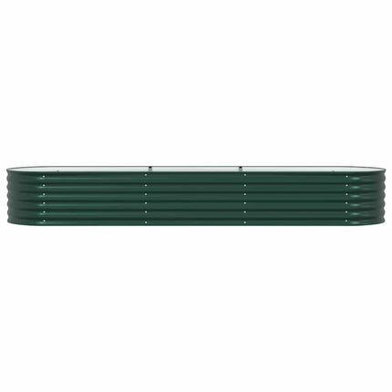 Hævet bed Grøn 320 x 80 x 44 cm Stål