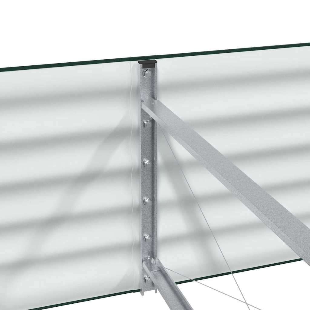 Højbed Grøn 240 x 80 x 44 cm Stål