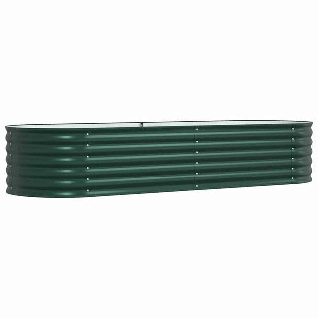 Hævet bed Grøn 240 x 80 x 44 cm Stål