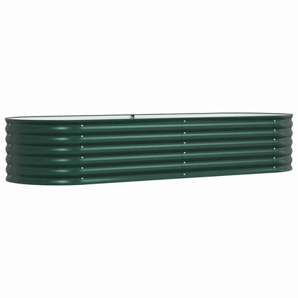 Hævet bed Grøn 240 x 80 x 44 cm Stål