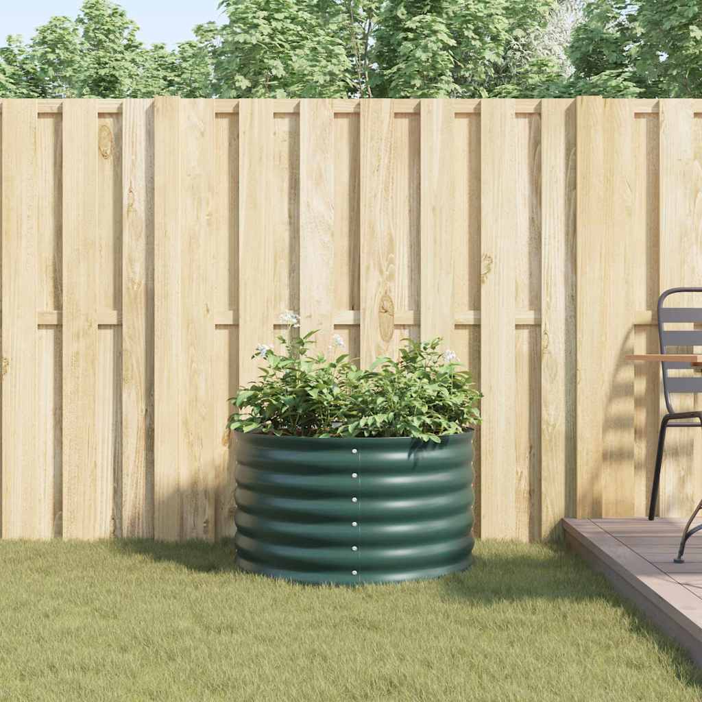 Højbed Grøn 80 x 80 x 44 cm Stål