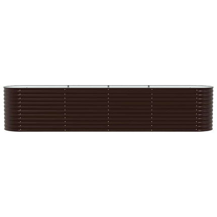 Hævet bed Brun 400 x 80 x 81 cm Stål