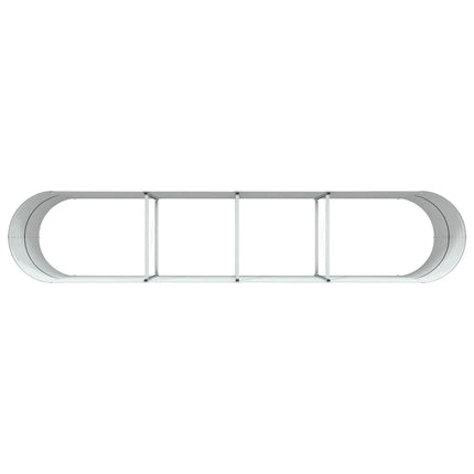 Hævet bed Brun 400 x 80 x 81 cm Stål
