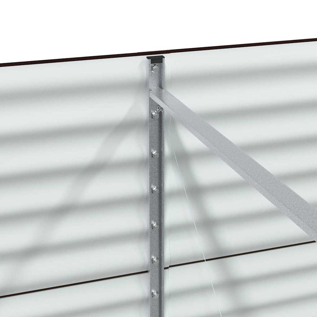 Højbed Brun 320 x 80 x 81 cm Stål