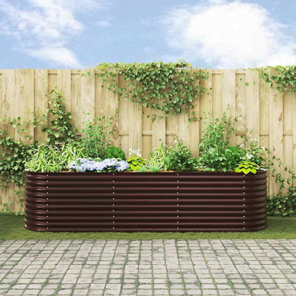 Hævet bed Brun 320 x 80 x 81 cm Stål