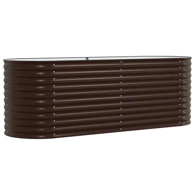 Hævet bed Brun 240 x 80 x 81 cm Stål