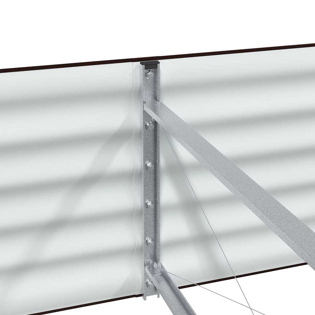 Højbed Brun 320 x 80 x 44 cm Stål