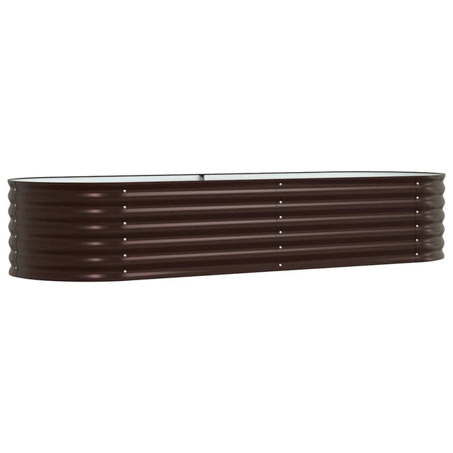 Hævet bed Brun 240 x 80 x 44 cm Stål
