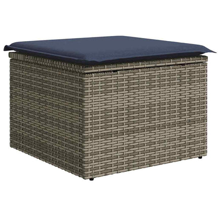Havesofa Sæt 6 stk. Grå polyrattan