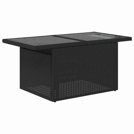 Sofa Sæt 8 stk. Sort og Cream polyrattan