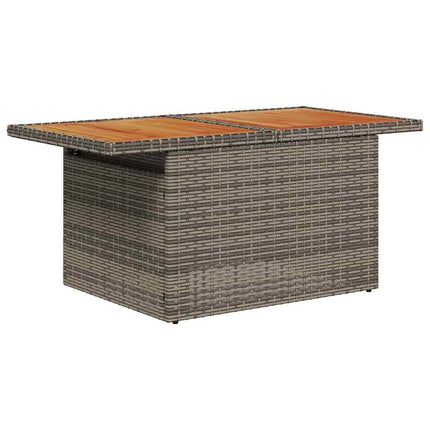 Havesofa Sæt 9 stk. 8-Antal sæder Grå og Marineblå polyrattan
