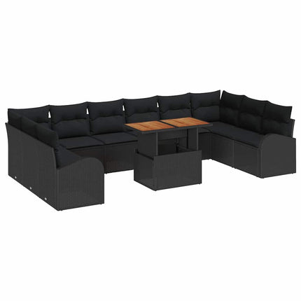 Havesofa Sæt 11 stk. Sort